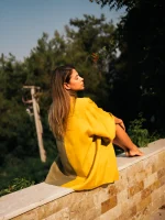 Umi Yukata  Two-Tone Mustard & Khaki - Image 4