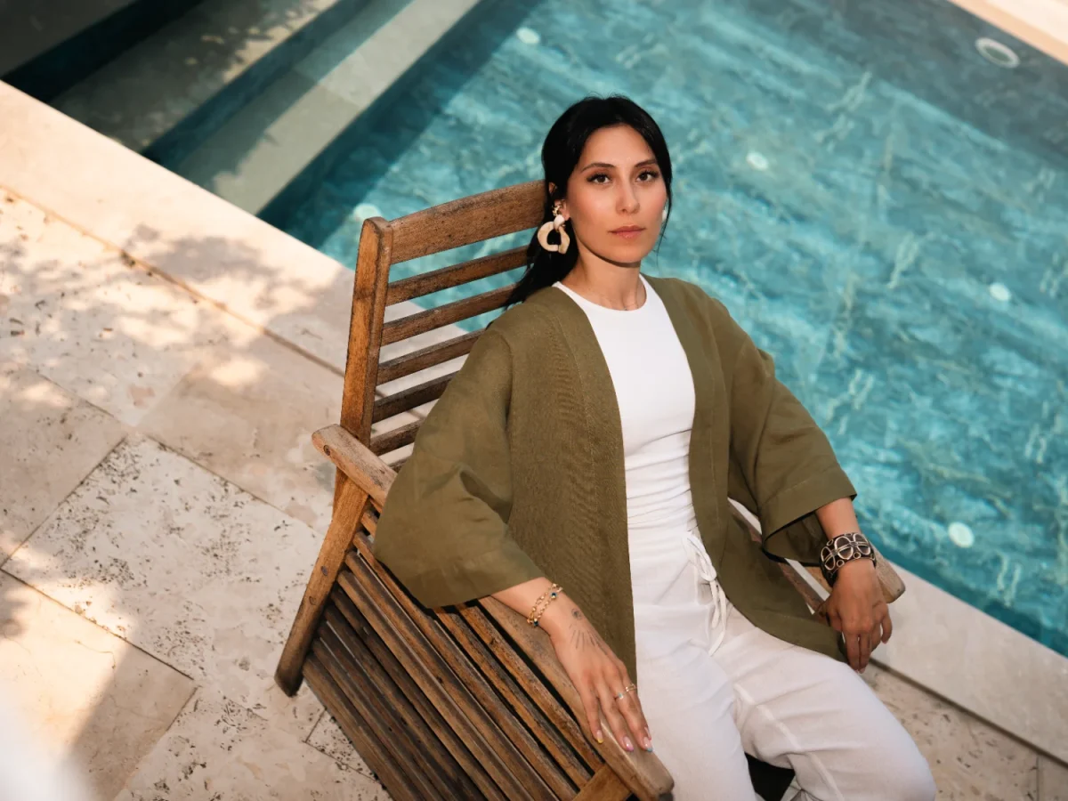 Umi Yukata Khaki - Image 1